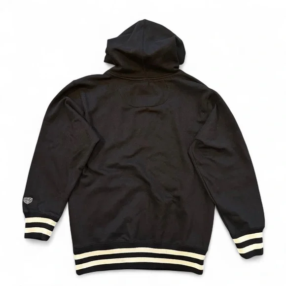 Boston Bruins M Old Time Hockey Black Hoodie with Embroidered Logo - Picture 2 of 5